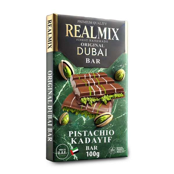 REALMIX Dubai Chocolate <br>Pistachio Kadayif Bar 100g